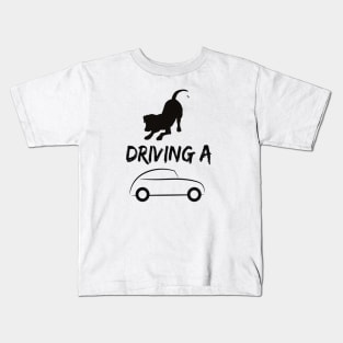 Dog Driving a Car Kids T-Shirt